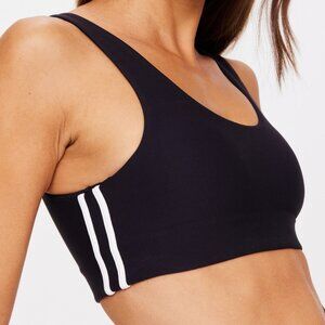 The Upside BEAUFORT HARLEY BRA, black white stripe, size M NWT